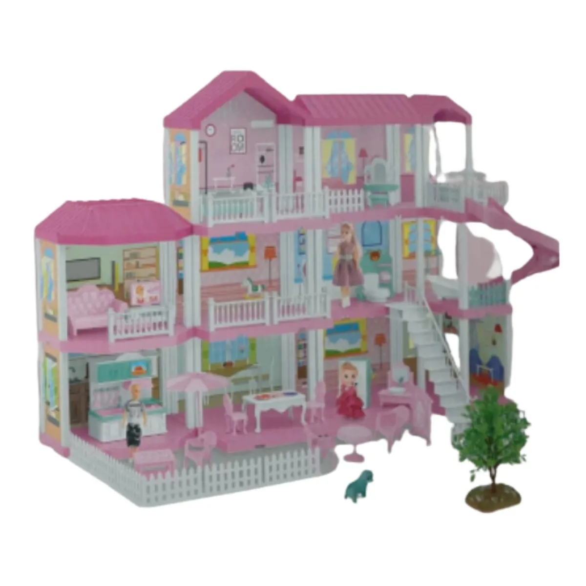 GENERICO - CASA DE MUÑECA DE LUJO 3 PISOS