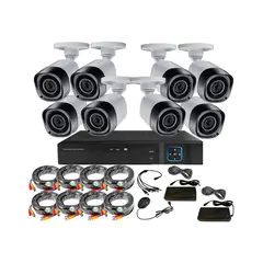 VIPA - Kit Seguridad Exterior HD 8 Cámaras HD - E80L