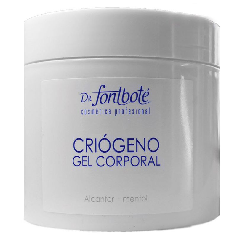 DR FONTBOTE - Gel Corporal Reductivo Criogeno 500gr Dr Fontbote.-