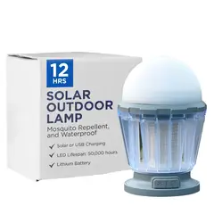 PRO OUTDOOR - Lampara Solar De Exterior Led Anti Mosquitos