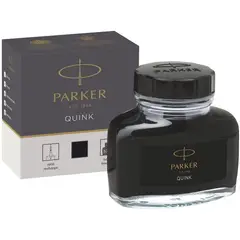 PARKER - Tinta Para Pluma Quink Botella Tintero Negro 57ml