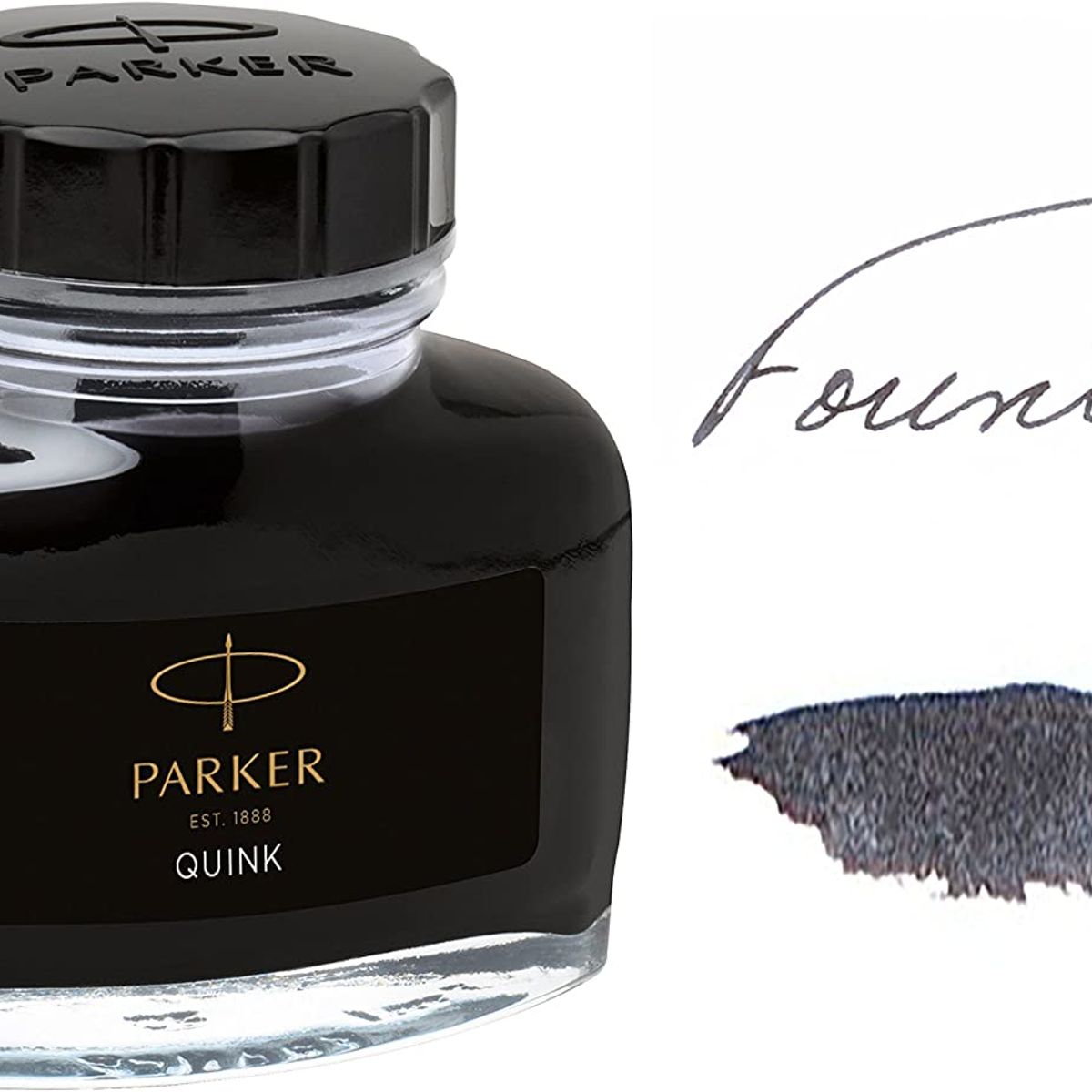 PARKER - Tinta Para Pluma Quink Botella Tintero Negro 57ml Parker