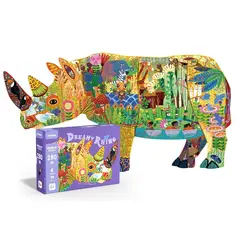 MIDEER - Puzzle Rinoceronte de Ensueño - - Rompecabezas