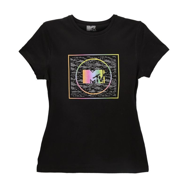 MTV - POLERA MUJER MTV NEGRA