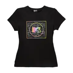 MTV - POLERA MUJER NEGRA