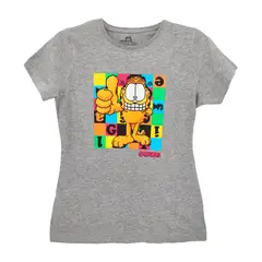 NICKELODEON - POLERA MUJER GARFIELD GRIS