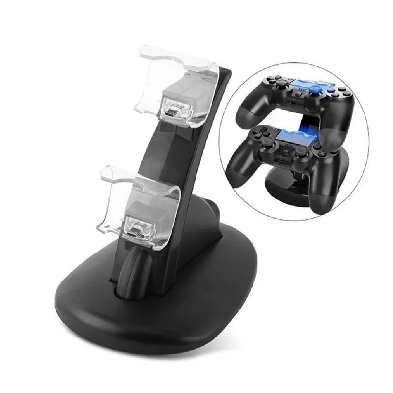 HANDSTANDS - Estacion de carga y Cargador Ps4 Doble Base Control Led