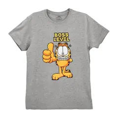 NICKELODEON - POLERA HOMBRE GARFIELD GRIS