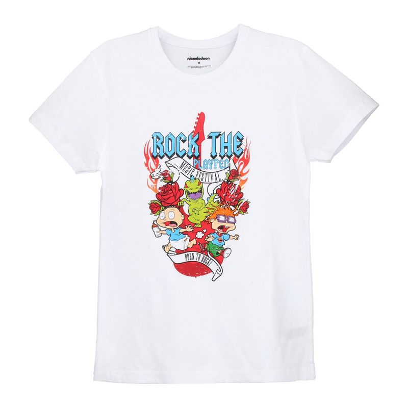 NICKELODEON - POLERA NICKELODEON HOMBRE RUGRATS BLANCA