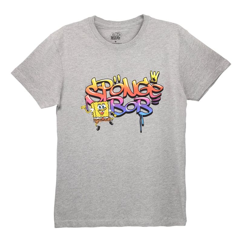 NICKELODEON - POLERA NICKELODEON HOMBRE GRIS