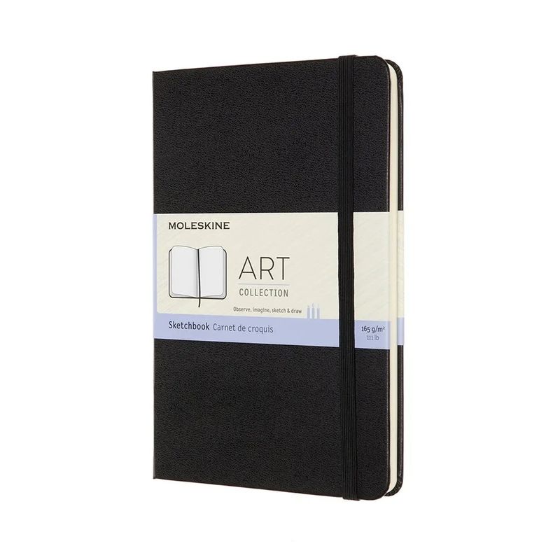 MOLESKINE - Libreta  Cuaderno Moleskine De Dibujo / Mediano / Negro