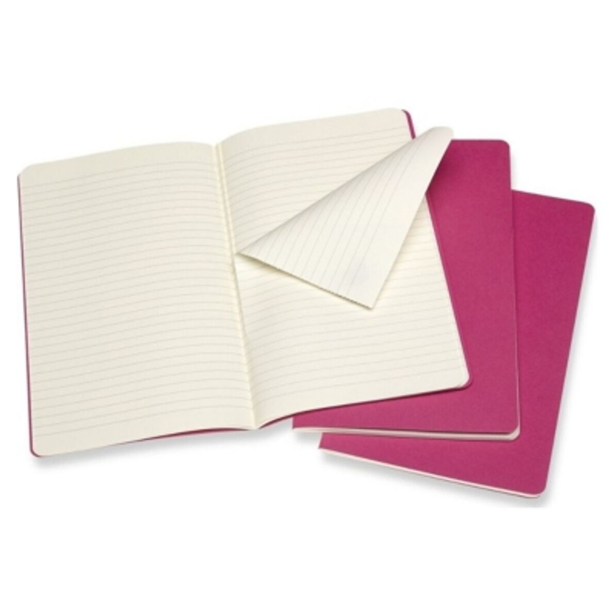MOLESKINE - Libreta Moleskine Cahier. Set De 3 / Grande / Rosa Cinétic