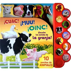 PARRAGON - Libro Sonoro - 10 Sonidos De La Granja. ¡cuac! ¡muu! ¡oinc!