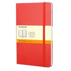 MOLESKINE - Libreta Clasica, tapa dura, grande, roja, rayada