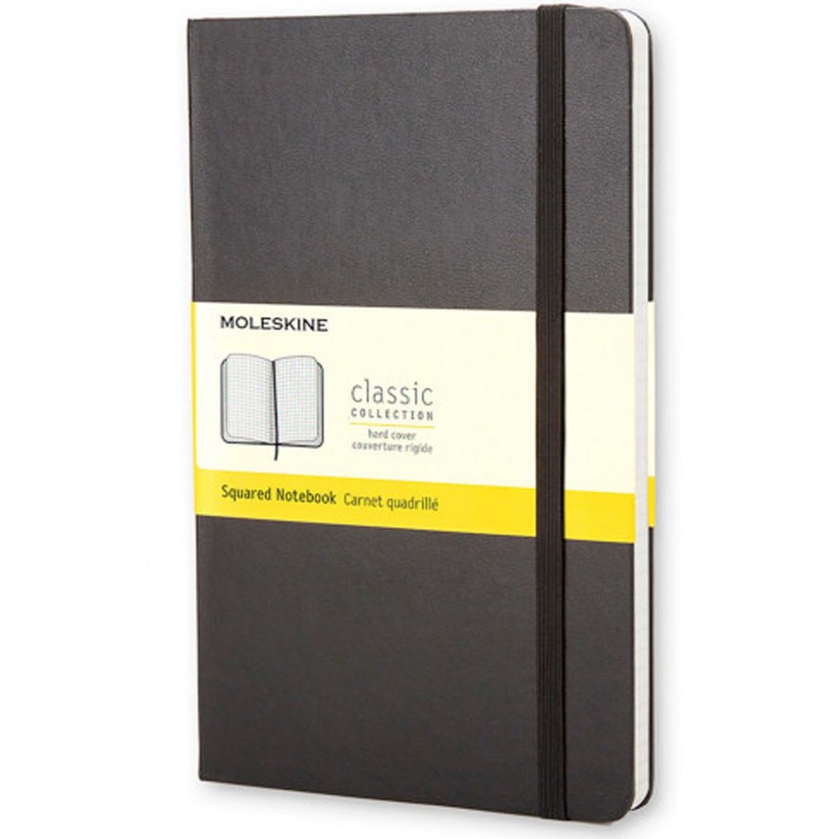MOLESKINE - Libreta Moleskine clásica Tapa Dura Negra L Cuadriculada