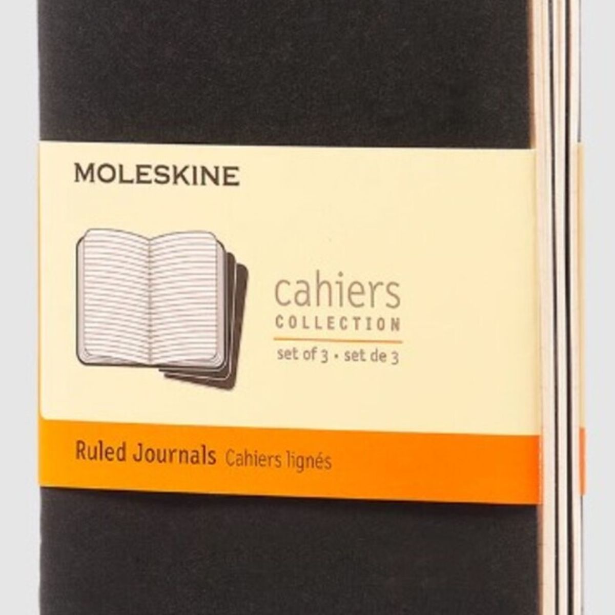 MOLESKINE - Moleskine Libretas Cahier. Set De 3 / Bolsillo / Negro