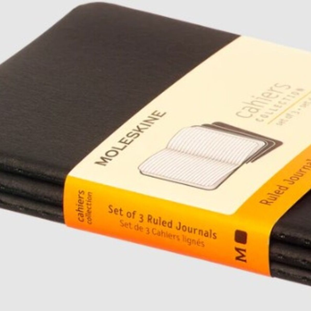 MOLESKINE - Moleskine Libretas Cahier. Set De 3 / Bolsillo / Negro