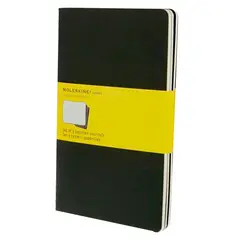 MOLESKINE - Libretas Cahier. Set De 3 / Grande / Negro