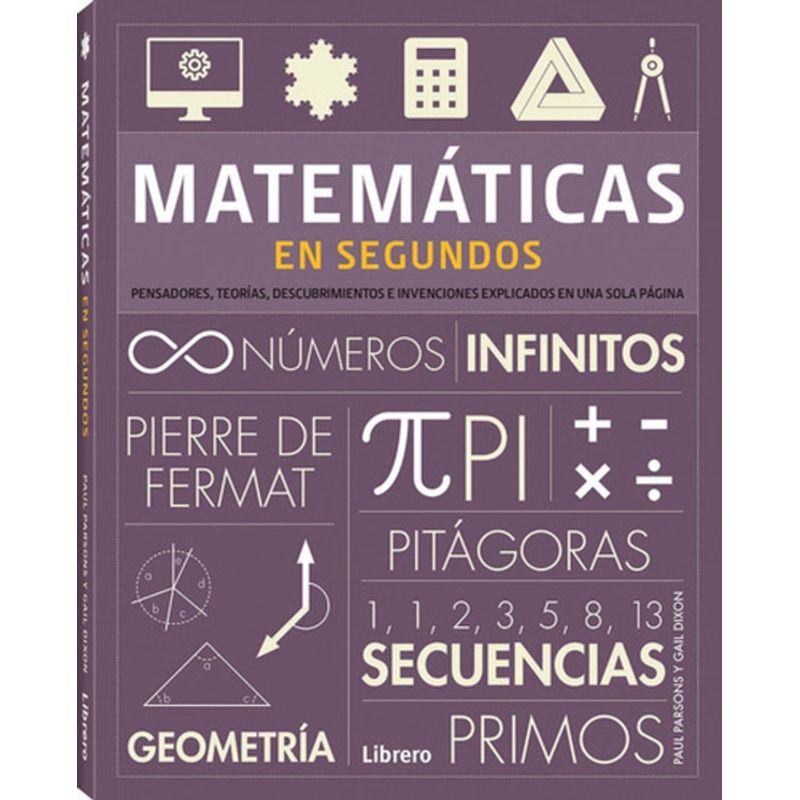 EDITORIAL CONTRAPUNTO - Libro En Segundos - Matematicas