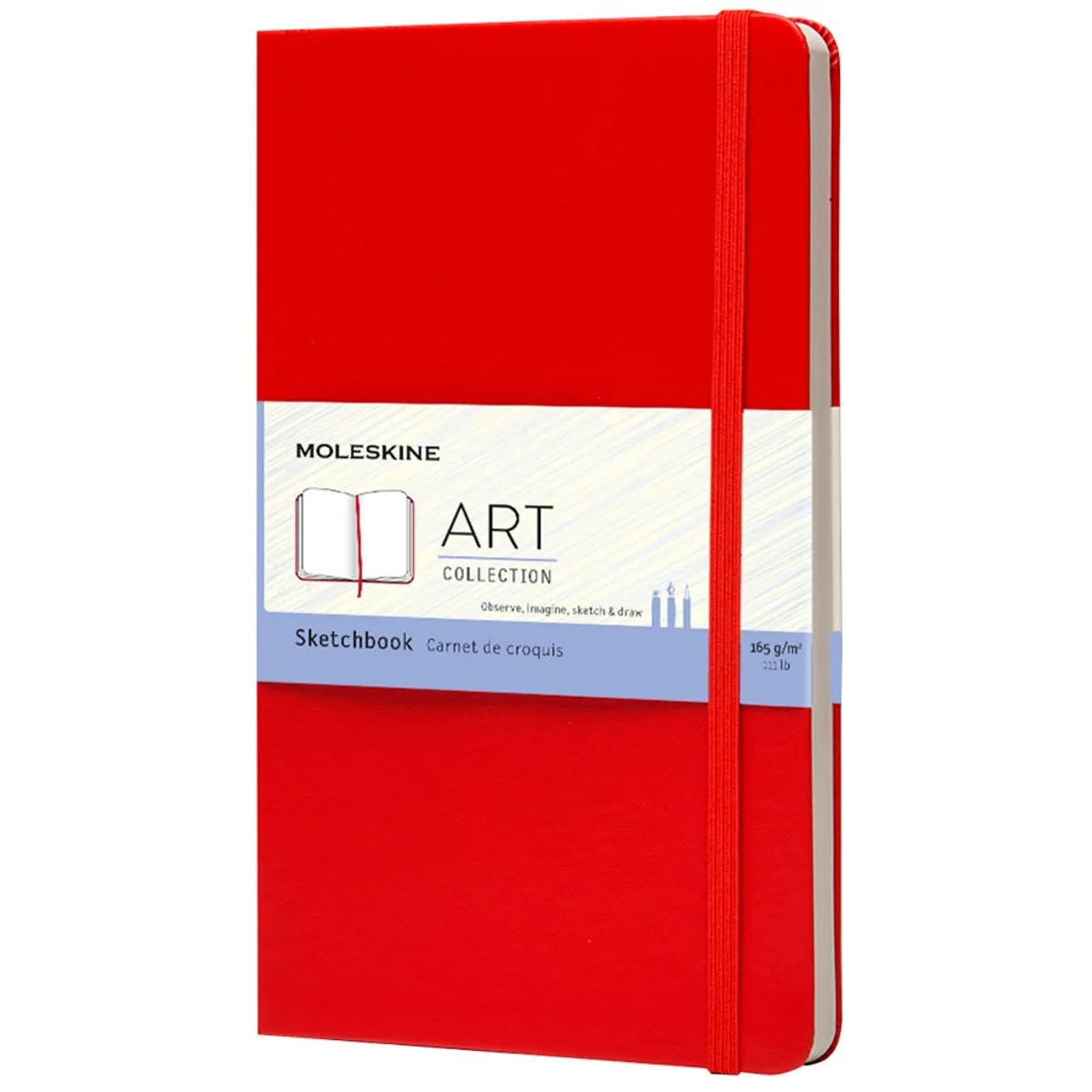 MOLESKINE - Cuaderno de bocetos tapa dura grande rojo
