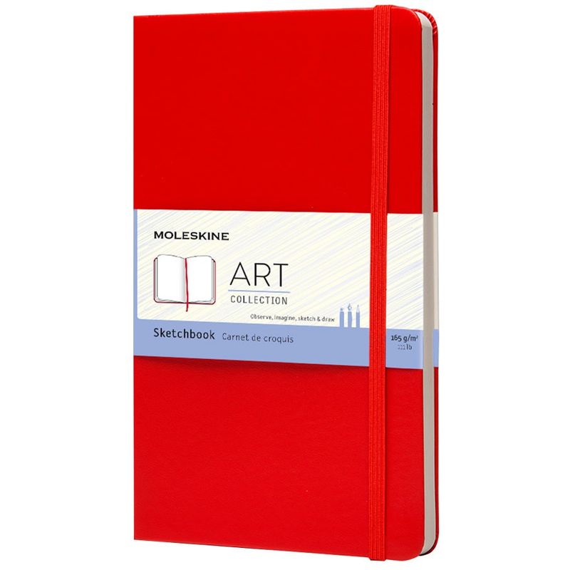 MOLESKINE - Cuaderno de bocetos tapa dura grande rojo