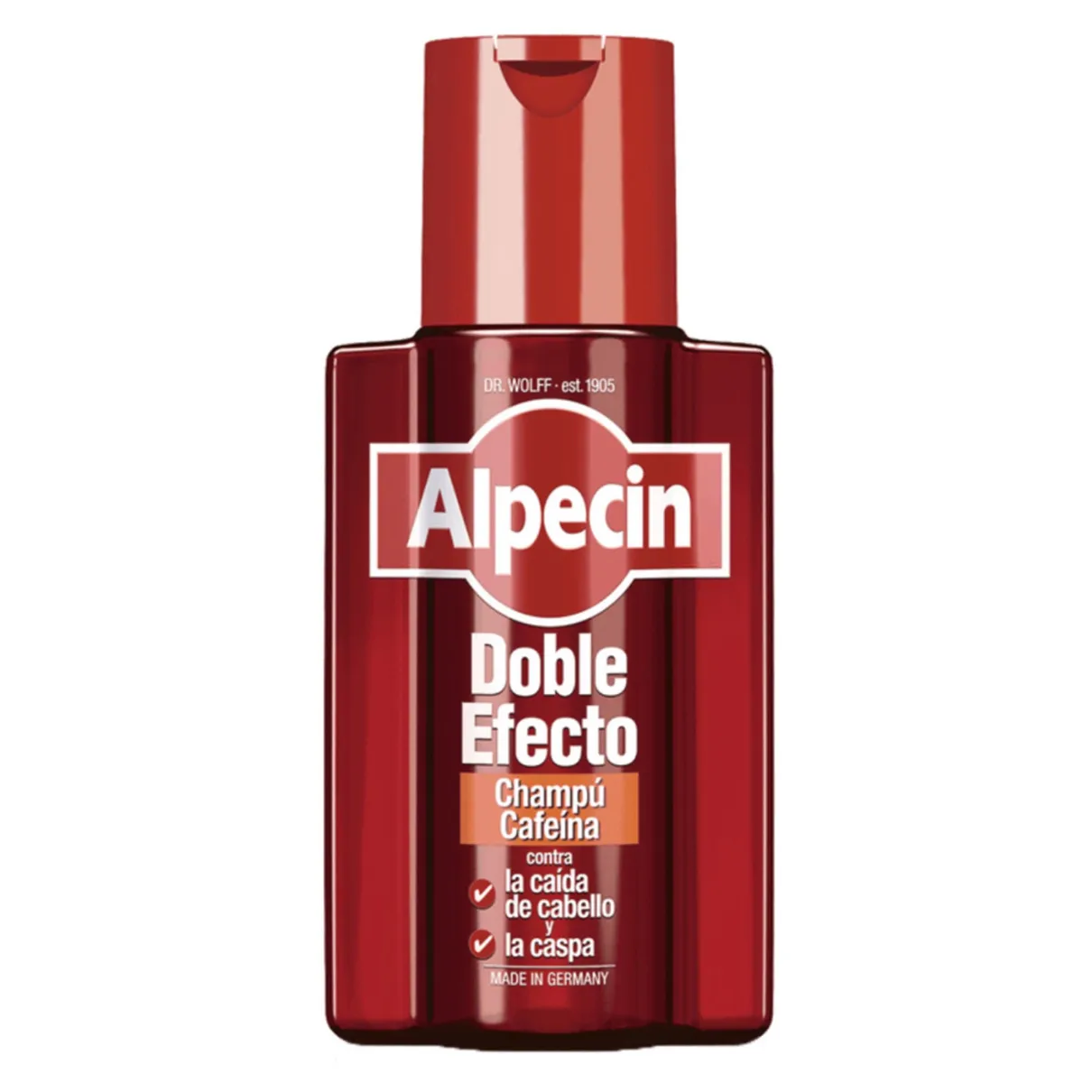 ALPECIN - Shampoo Contra Caída Cabello Y Caspa Cafeína Alemán Cvl