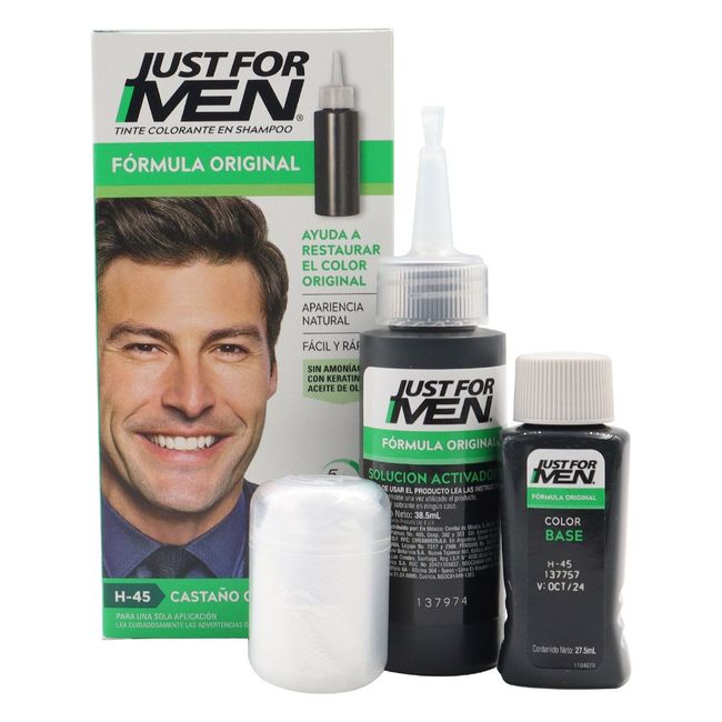 JFM - Shampoo Elimina Canas En 5 Minutos Just For Men 6 Semanas