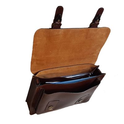 Imagen 2 del producto Maletín de Cuero Bolsillos y División Interior