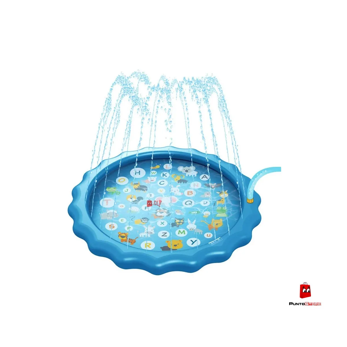 PUNTO STORE - Alfombra Piscina Chorros De Agua 170cms Letras - Ps