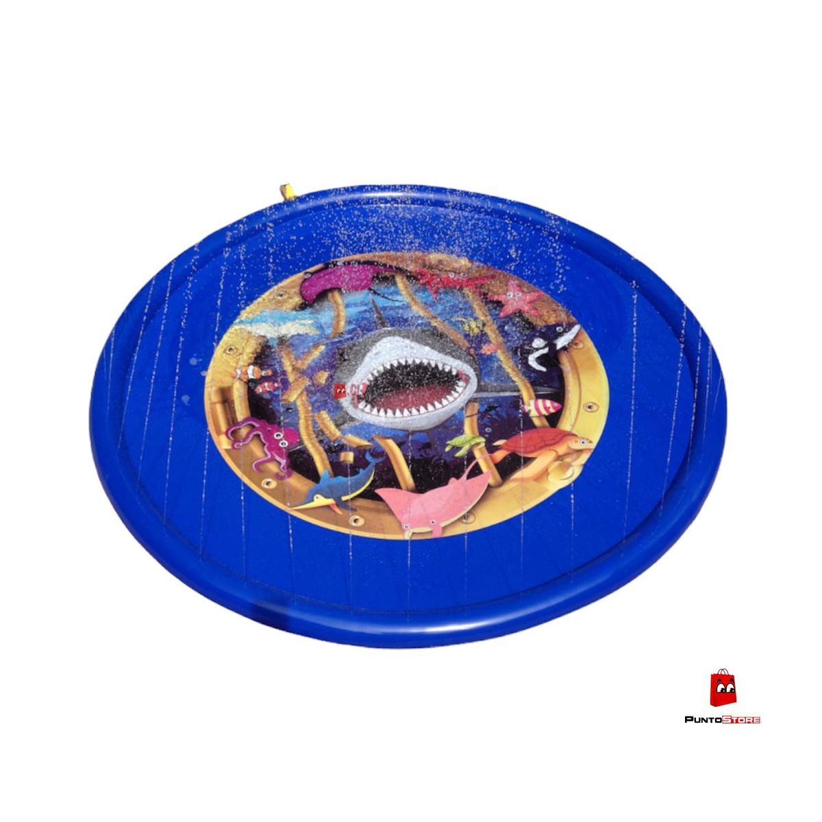 PUNTO STORE - Alfombra Piscina Lanza Chorros De Agua 170cms Tiburón - Ps
