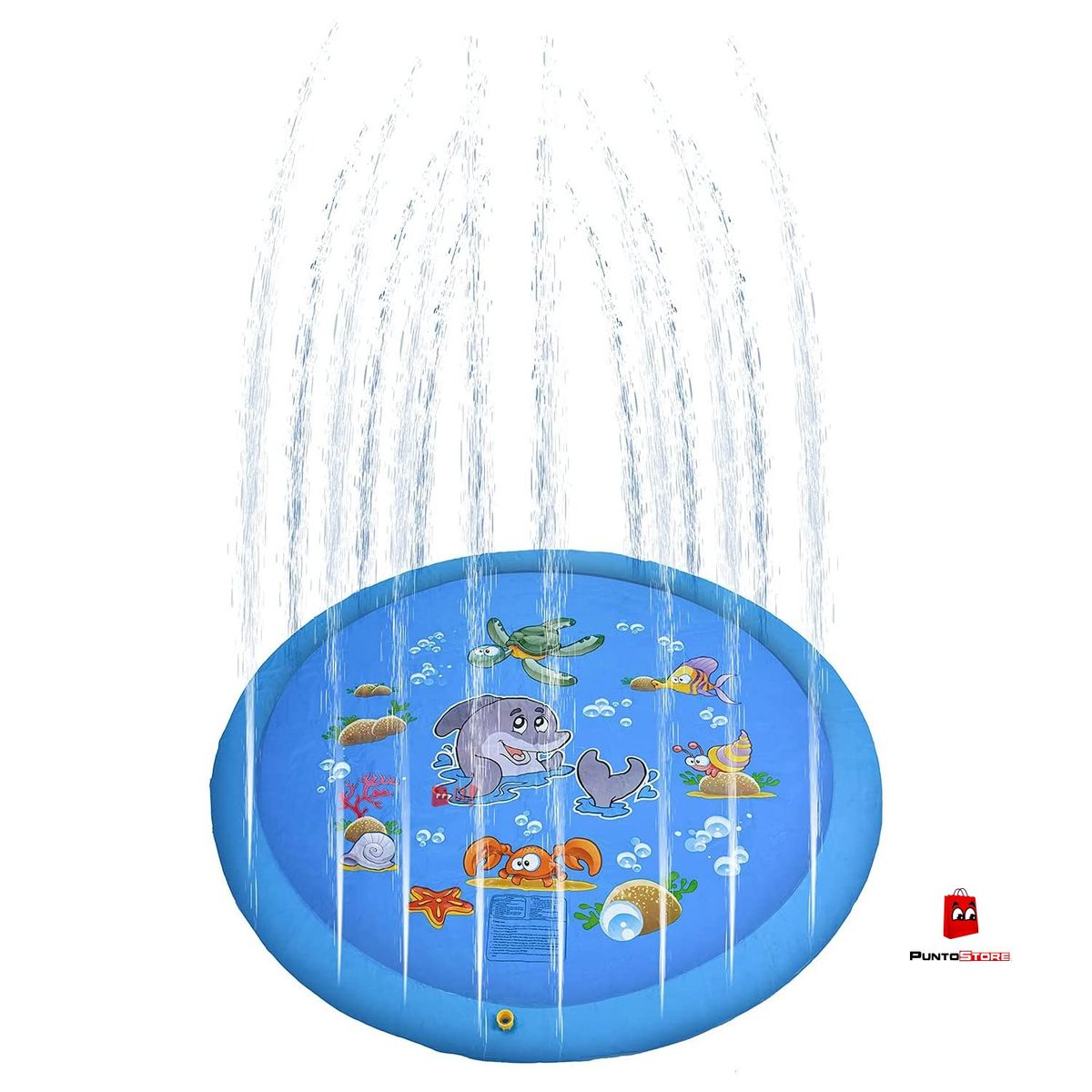 PUNTO STORE - Alfombra Piscina Chorros De Agua 167cms Diseño - Puntostore