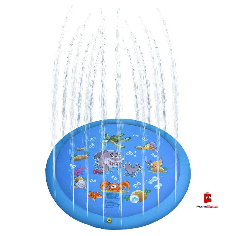 PUNTO STORE - Alfombra Piscina Chorros De Agua 167cms Diseño - Puntostore