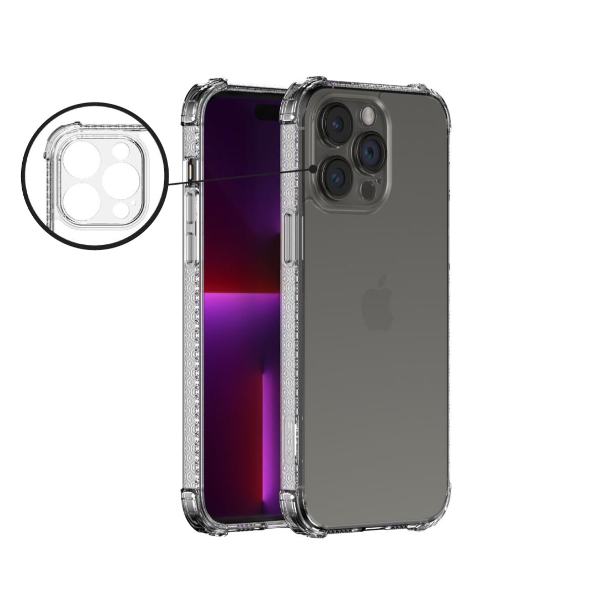 X-ONE - Carcasa Antishock Pro iPhone 13 Pro Max X-ONE Transparente