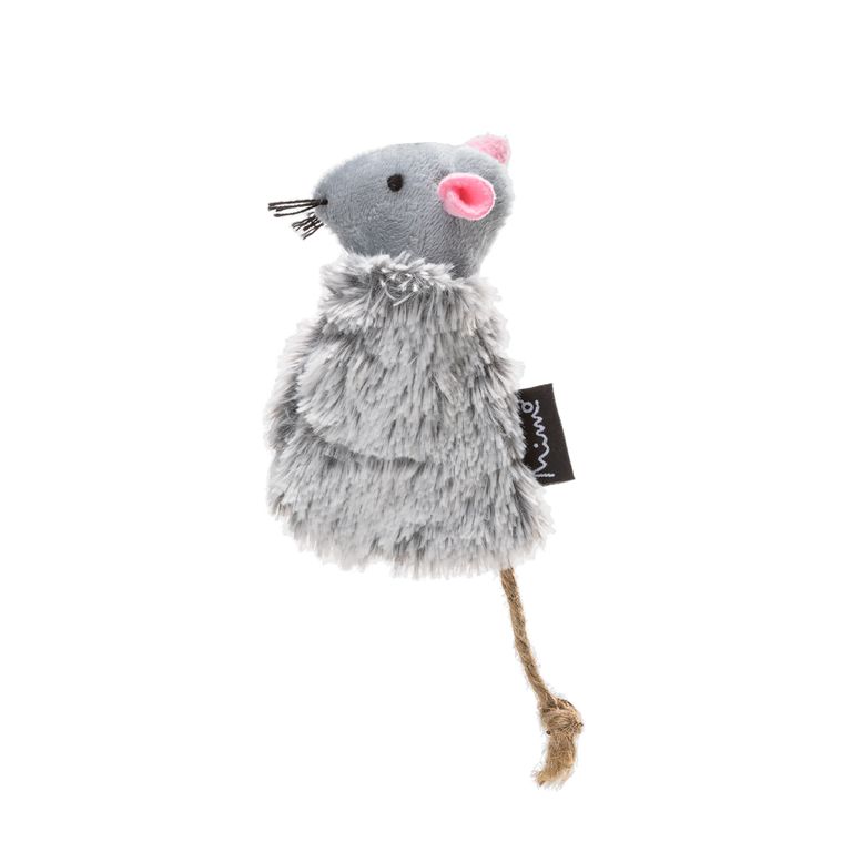 Juguete Gato Ratoncito Catnip Gris PP135