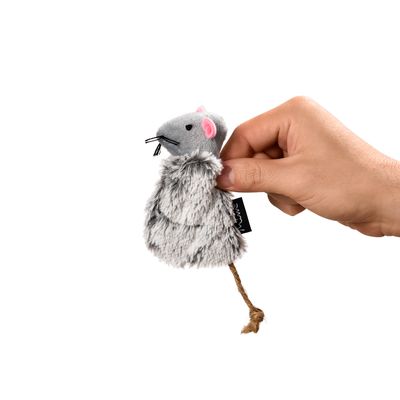 Imagen 2 del producto Juguete Gato Ratoncito Catnip Gris PP135