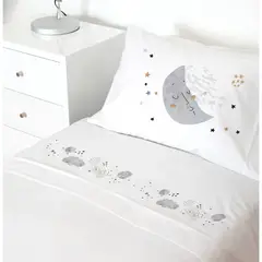 TUYO PRINT - Juego De Sábanas 1 Plaza Luna