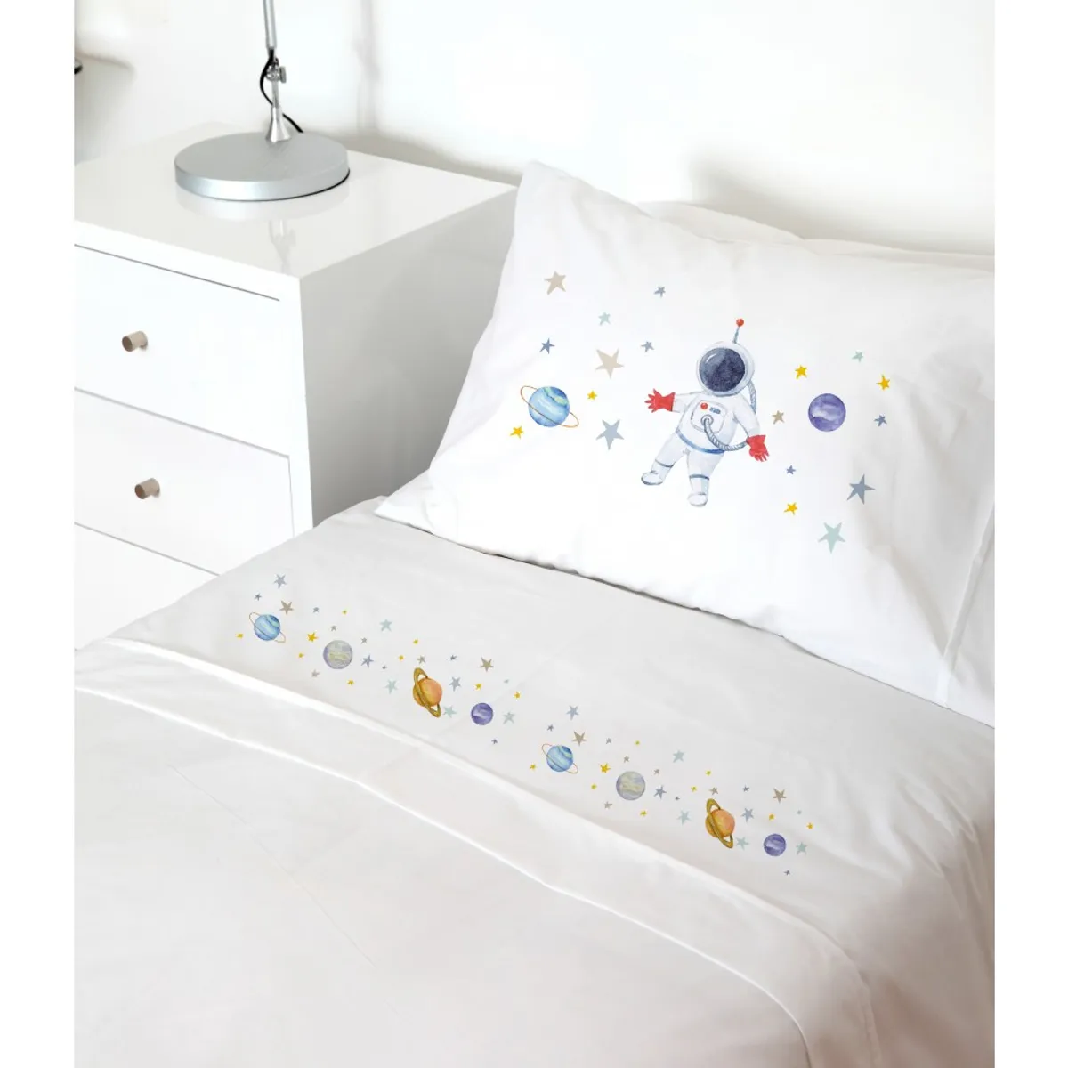 TUYO PRINT - Juego De Sábanas 1 Plaza Espacial