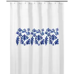 TUYO PRINT - Cortina de Baño Algas Azúl -