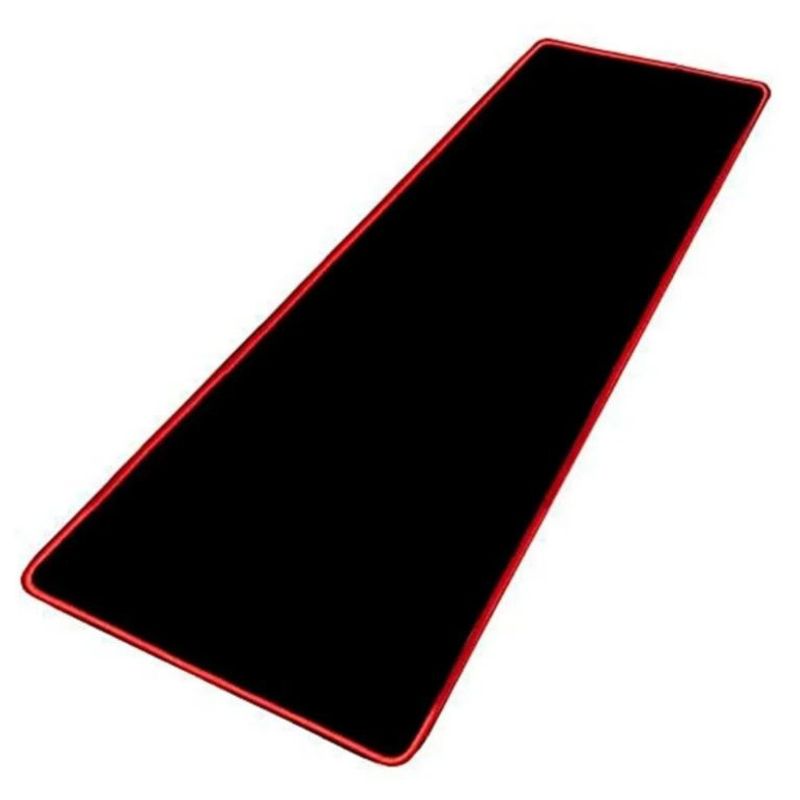 VHEX - Mouse Pad Gamer Xl Antideslizante Negro Borde Cosido 70x30cm