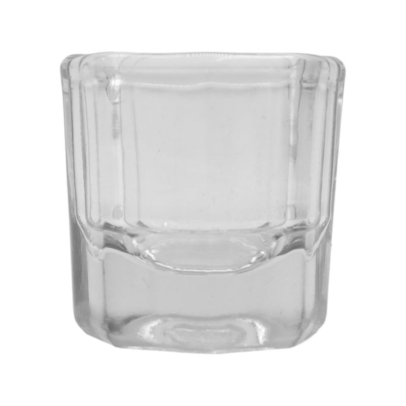 COSMETICAVAL - Vaso Dappen vidrio para acrílicos manicure y uñas CVL