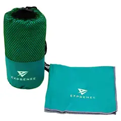 EXPRENEE - Set 3 Toallas Microfibra Trekking Natación Turquesa