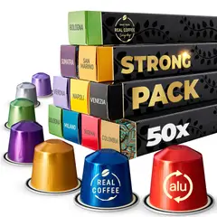 REAL COFFEE - Pack 50 Capsulas Compatibles
