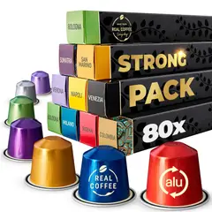 REAL COFFEE - Pack 80 Capsulas Compatibles