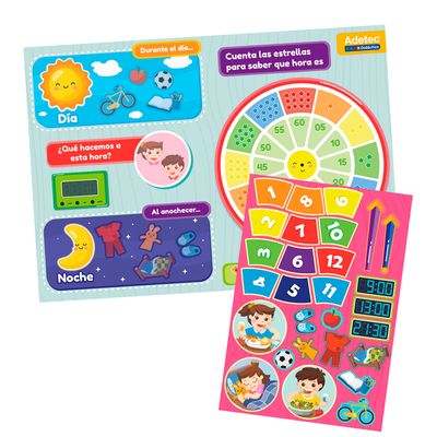 Imagen 2 del producto Juguete Didactco Reloj Láminas Magnéticas Juega Y Aprende