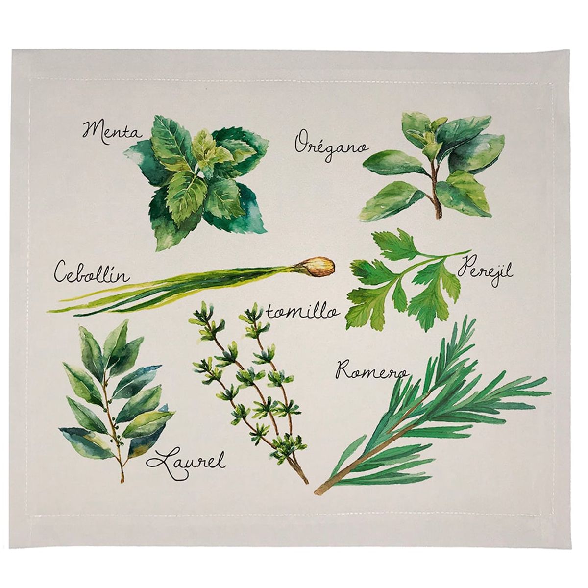 TUYO PRINT - Set Individuales Impermeables Hierbas