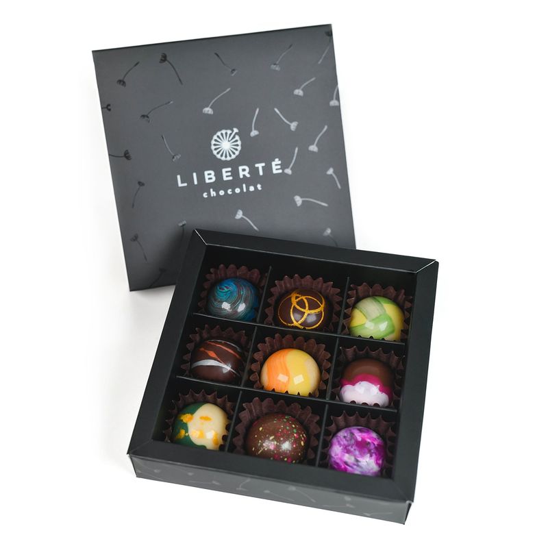 LIBERTE - Bombones Veganos Mystica 9 unidades