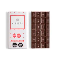 LIBERTE - Tableta Sin Azúcar de Chocolate Semi Amargo 55% cacao 100 gr