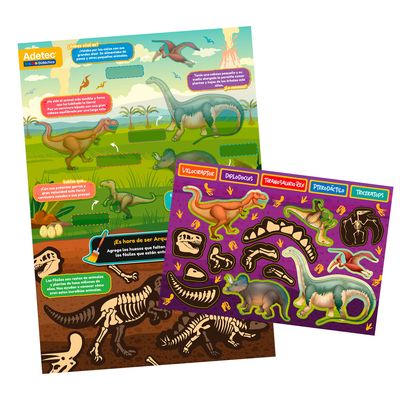 Imagen 2 del producto Juguete Láminas Magnéticas Dinosaurios Juega Y Aprende