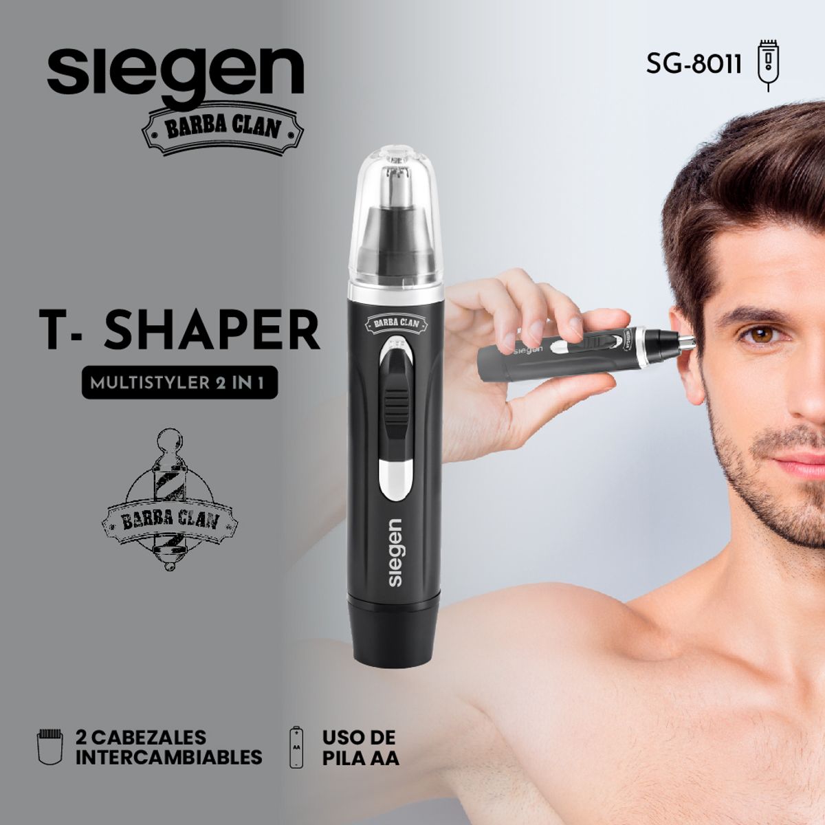 SIEGEN - Corta Pelo T-Shaper Siegen SG-8011