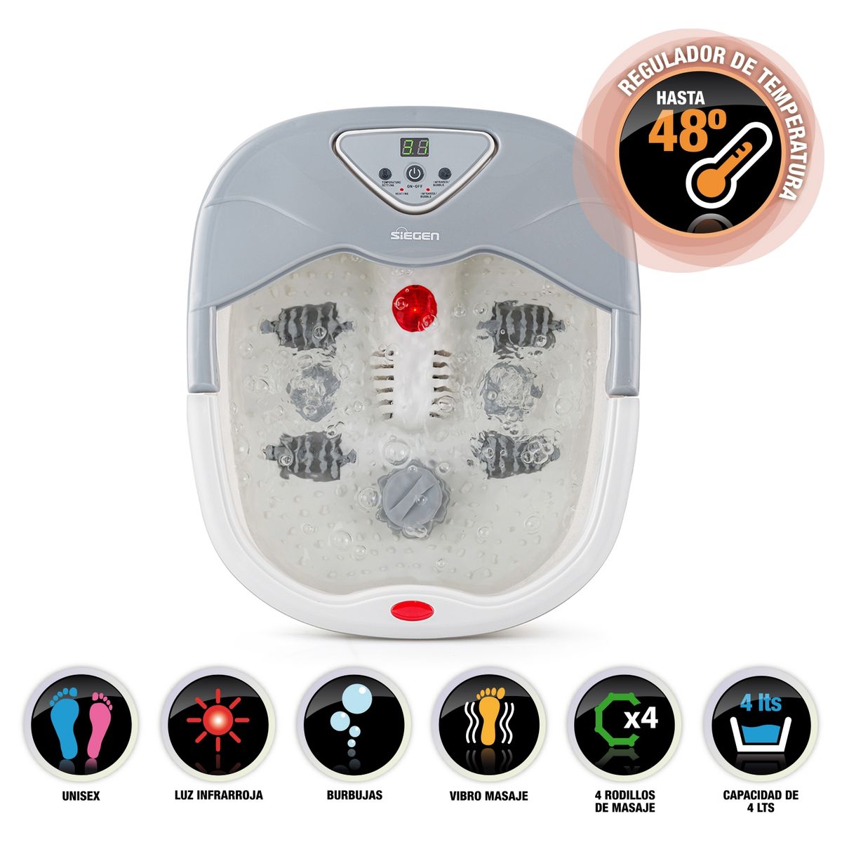 SIEGEN - Spa para pies Pedicure portable Siegen SG-1850